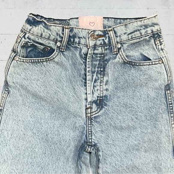 Revice Button Fly Acid Wash High Rise Ex Boyfriend Jean Size 25] - Picture 3 of 11